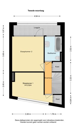 Floorplan - Wagnerstraat 17, 3131 RS Vlaardingen